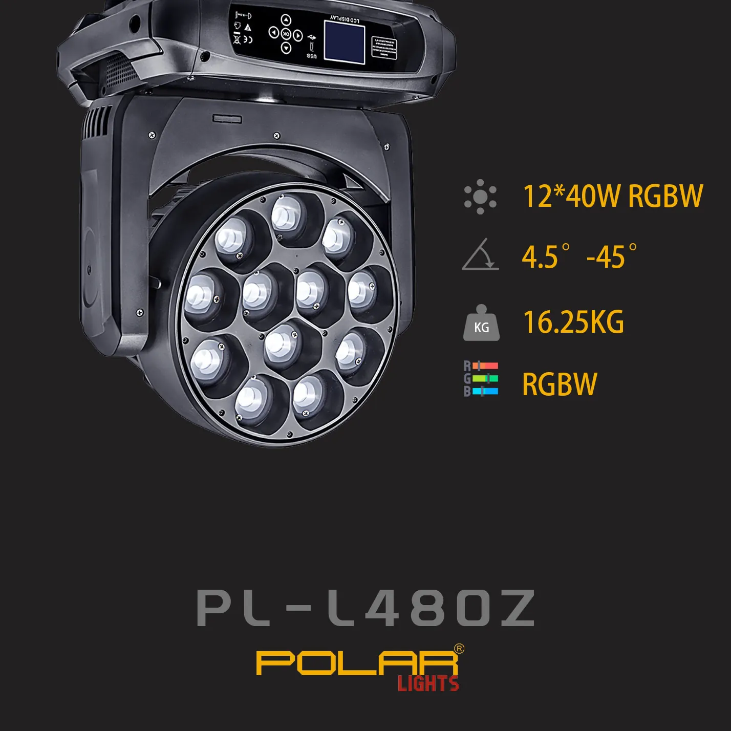  12*40W Beam Moving Head with Zoom