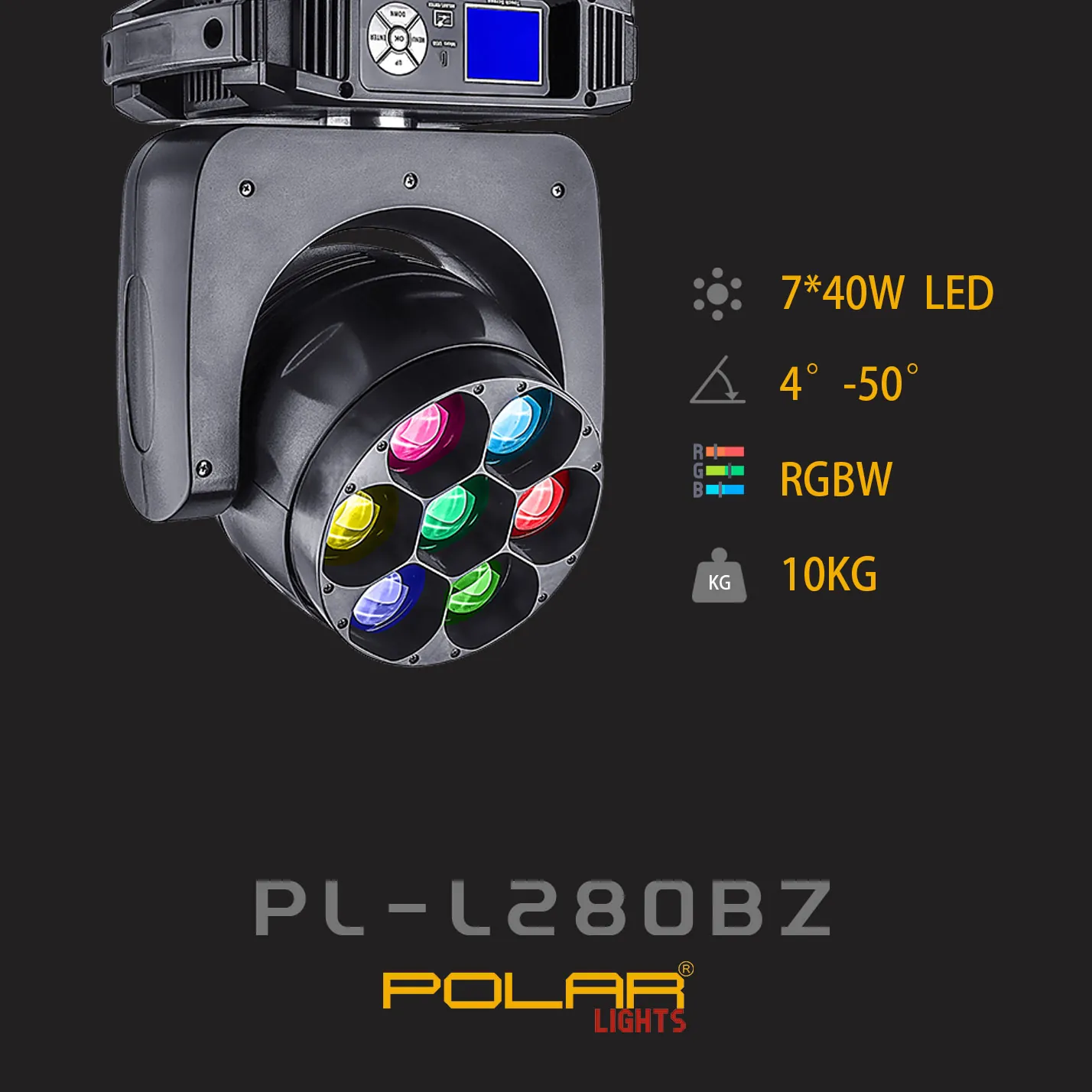 LED 7*40W Beam Moving Head with Zoom